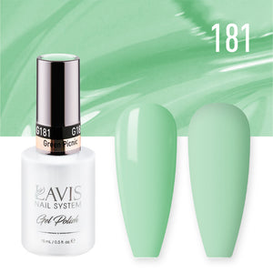 LAVIS 181 Green Picnic - Gel Polish 0.5 oz