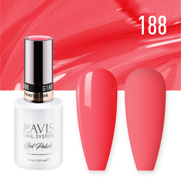 LAVIS 188 Feverish Pink - Gel Polish 0.5 oz