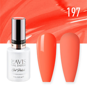 LAVIS 197 Energetic Orange - Gel Polish 0.5 oz