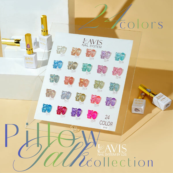 LAVIS Glitter G02 - 02 - Gel Polish 0.5 oz - Pillow Talk Collection