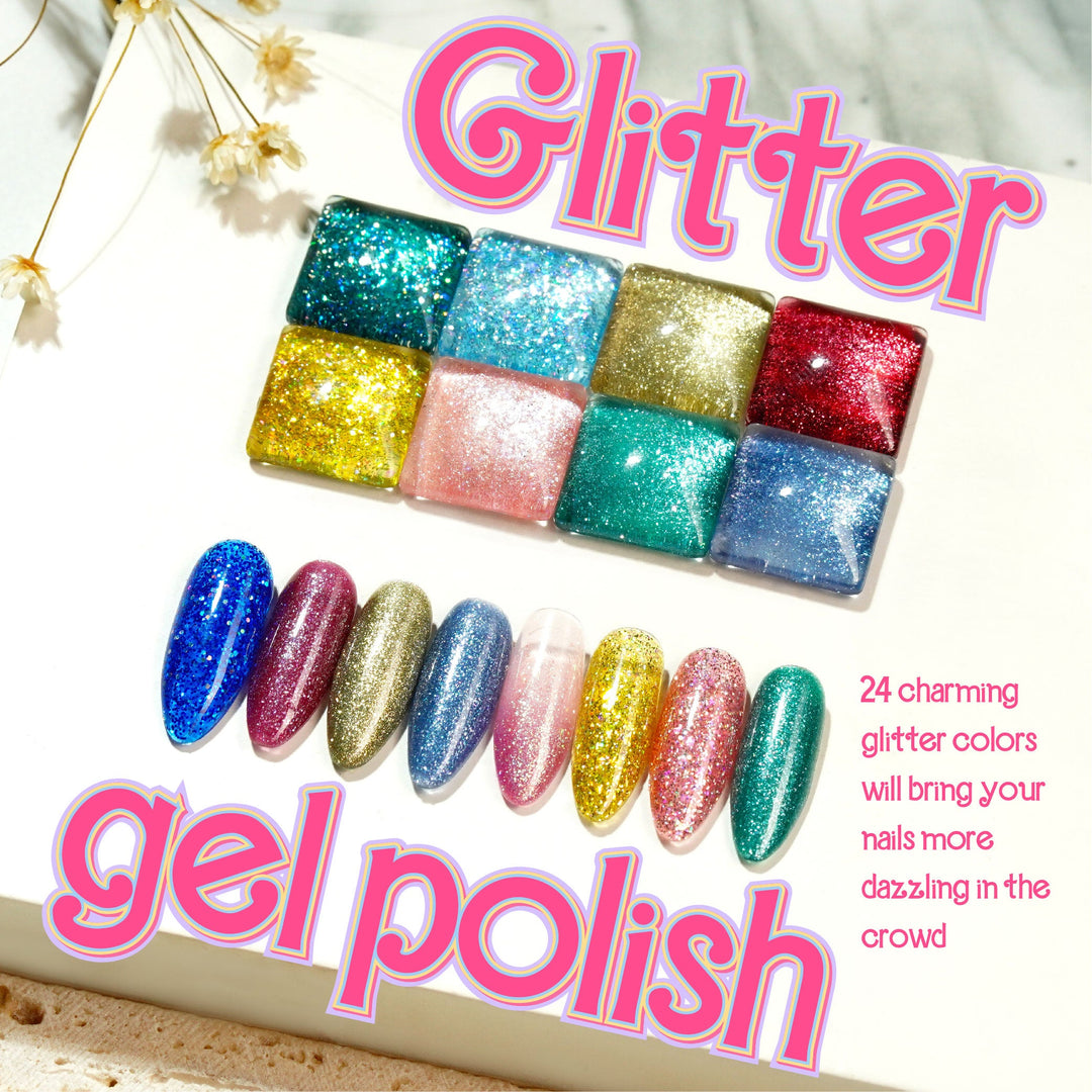 LAVIS Glitter G03 - 16 - Gel Polish 0.5 oz - Barbie Collection