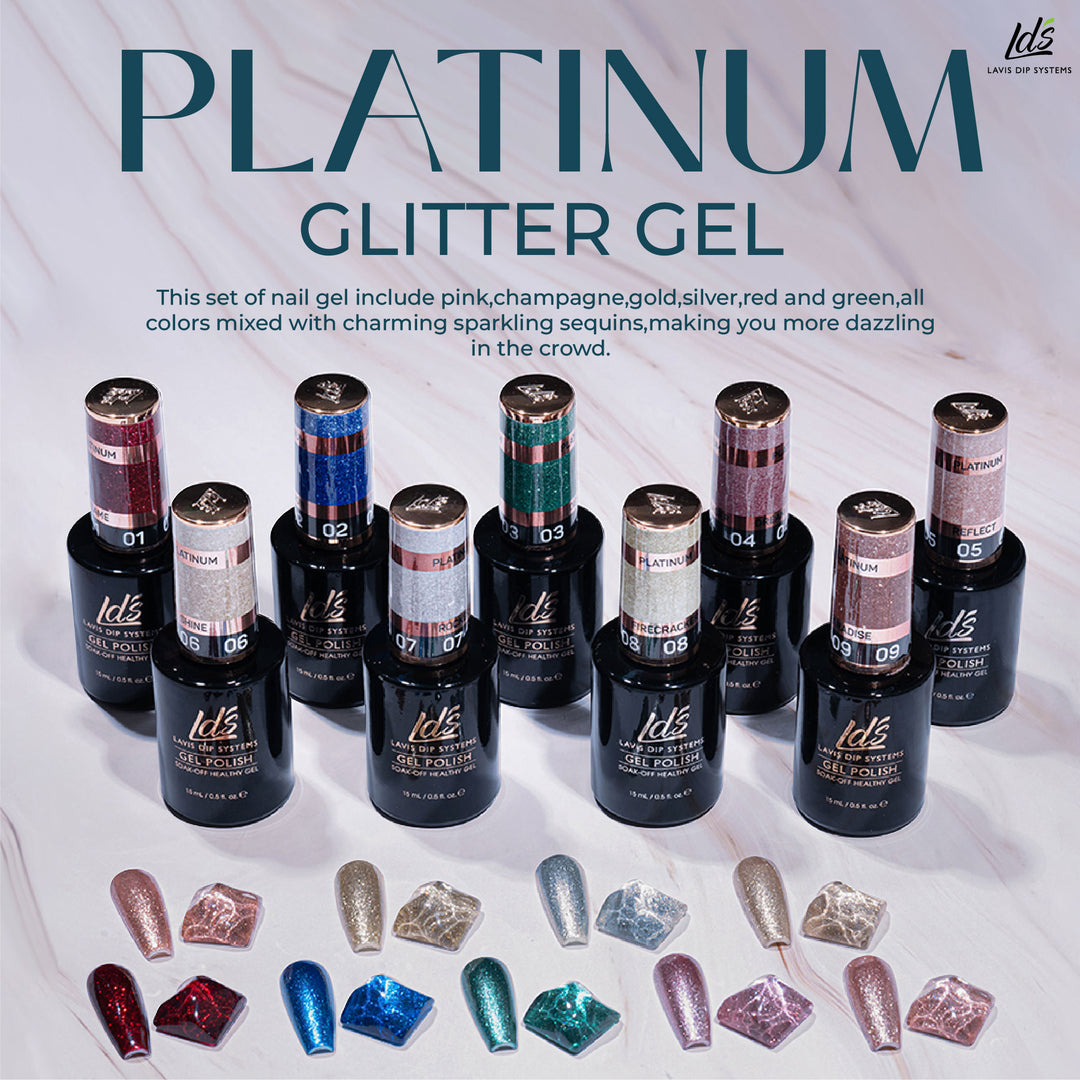 LDS 08 Firecracker - Gel Polish 0.5 oz - Platinum Collection