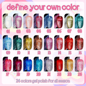 LAVIS Glitter G03 - 21 - Gel Polish 0.5 oz - Barbie Collection