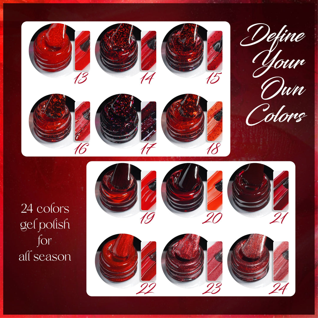 LAVIS C02 - 18 - Gel Polish 0.5 oz - Scarlet Bloom Collection