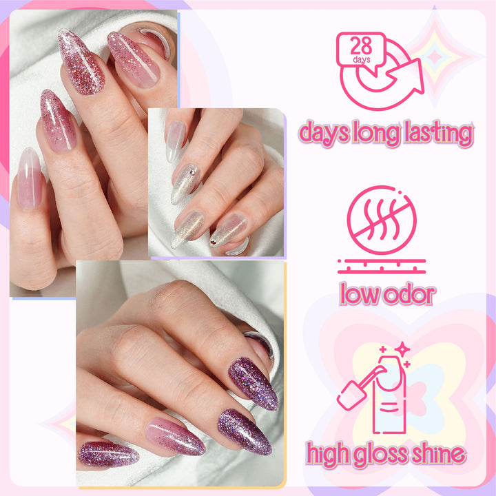 LAVIS Glitter G03 - 14 - Gel Polish 0.5 oz - Barbie Collection