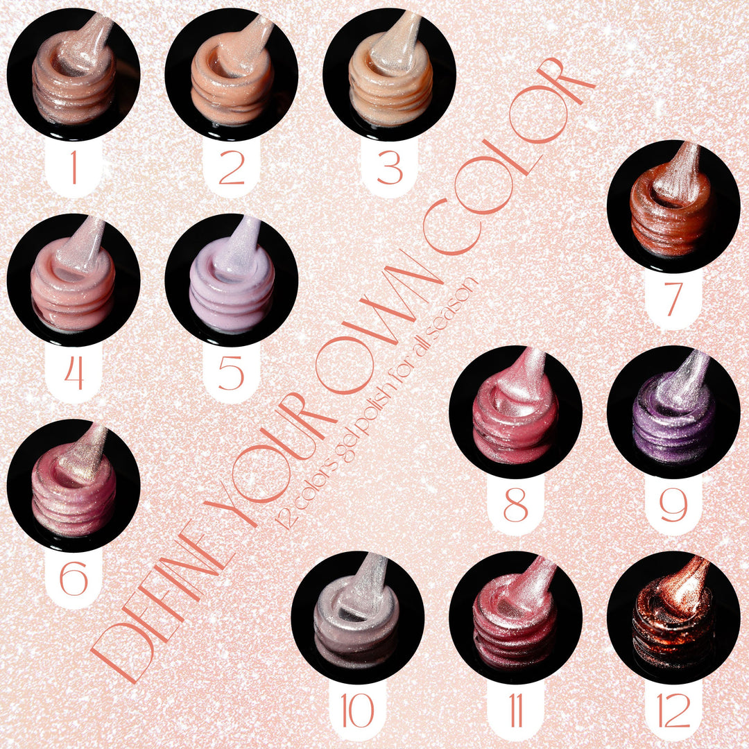 LDS Nude CE Set 12 Colors - Nude Cat Eyes Collection