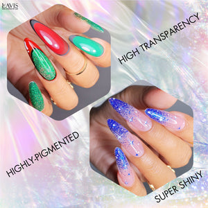  Lavis Gel Twinkle The Galaxy Set G6 (9 colors): 097, 098, 099, 100, 102, 103, 105, 106, 107