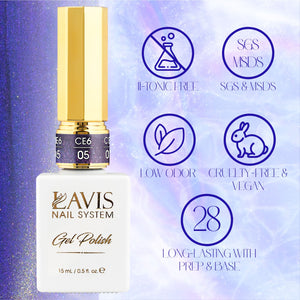 LAVIS Cat Eyes CE6 - Gel Polish 0.5 oz - Mysterious Land Collection