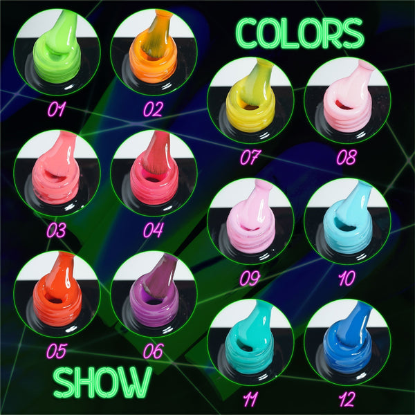 LDS Glow In The Dark - 12 Colors GW01-12