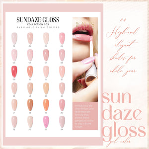 LAVIS C03 - Set 24 Color - Gel Polish 0.5 oz - Sundaze Gloss Collection