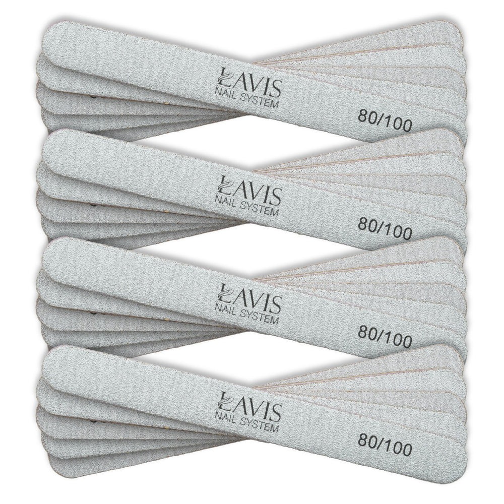 Lavis 50Pcs Regular Nail Files 80/100