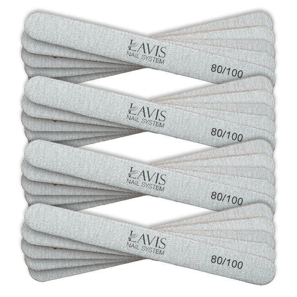 Lavis 50Pcs Regular Nail Files 80/100