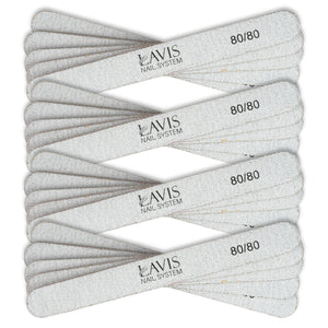 Lavis 50Pcs Regular Nail Files 80/80