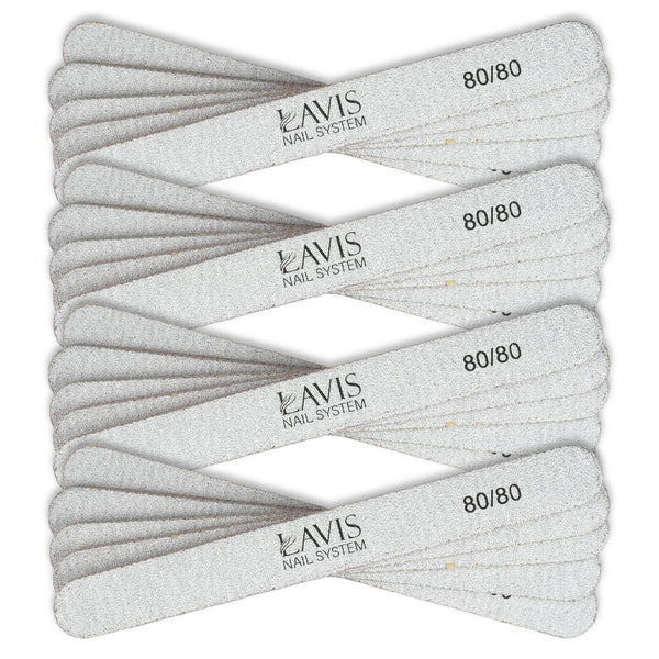 Lavis 50Pcs Regular Nail Files 80/80