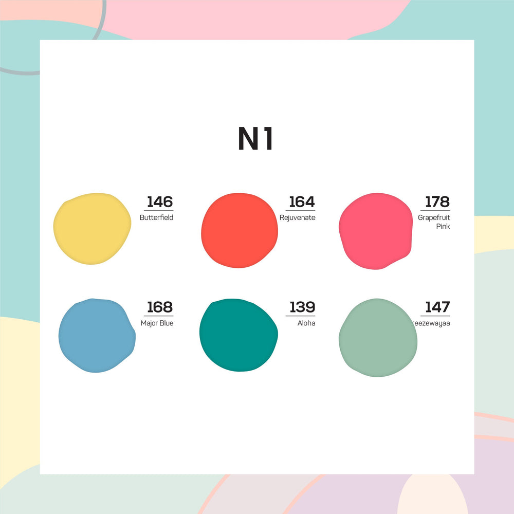 LAVIS Nail Lacquer Summer Set N1 (6 colors): 146, 164, 178, 168, 139, 147