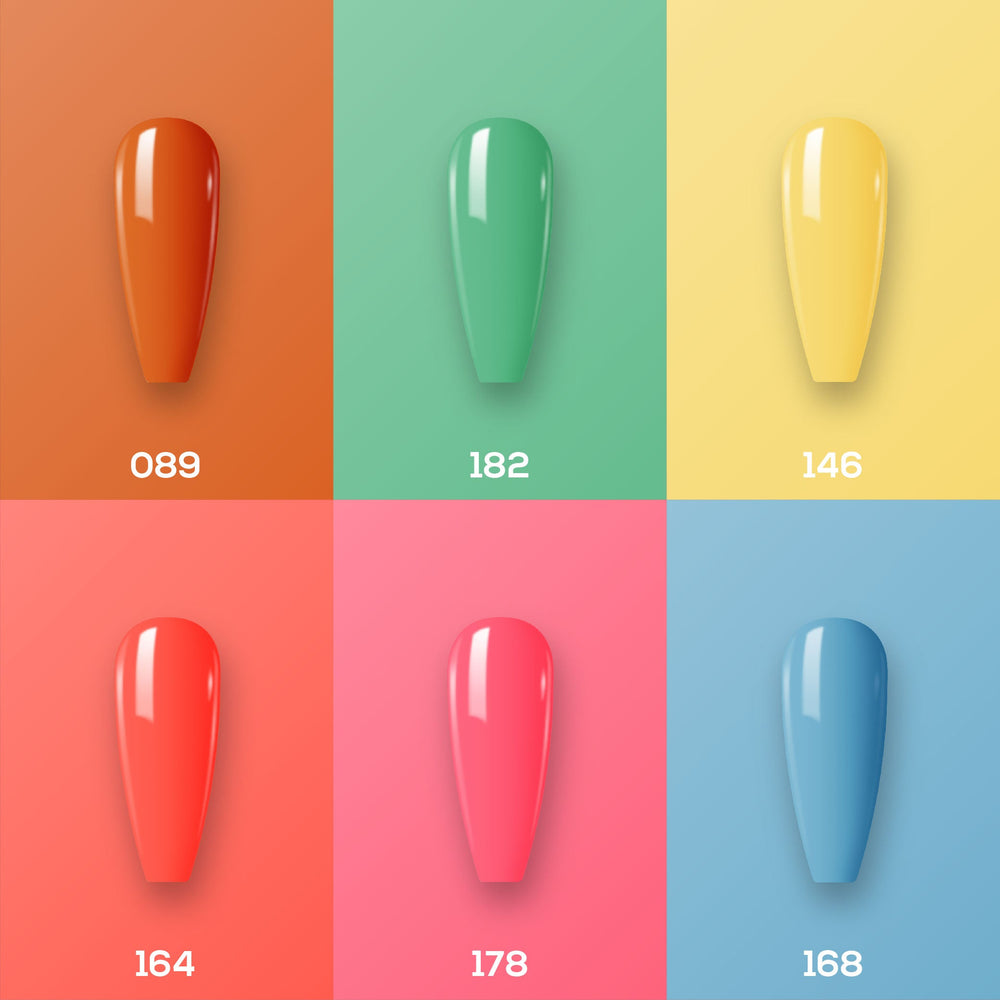 Lavis Gel Color Set 10 (6 colors): 089; 182; 146; 164; 178; 168