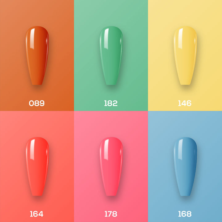 Lavis Gel Color Set 10 (6 colors): 089; 182; 146; 164; 178; 168