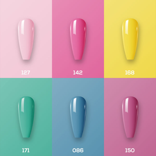 LAVIS Nail Lacquer Summer Set N10 (6 colors): 024, 034, 047, 140, 035, 063