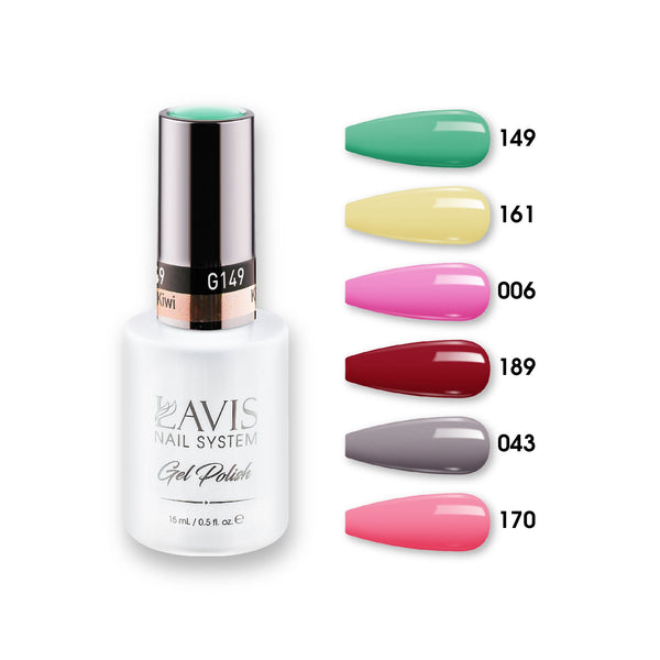 Lavis Gel Color Set 11 (6 colors): 149; 161; 006; 189; 043; 170