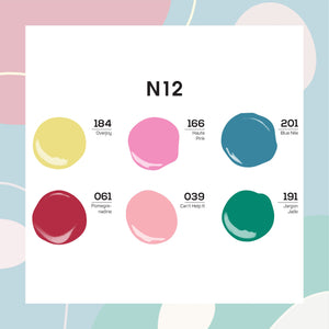 LAVIS Nail Lacquer Summer Set N12 (6 colors): 184, 166, 201, 061, 039, 191