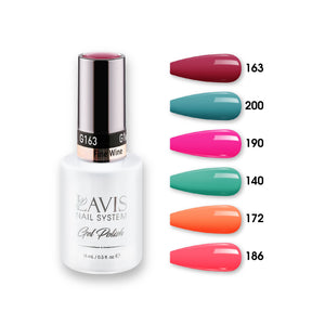 Lavis Gel Color Set 13 (6 colors): 163; 200; 190; 140; 172; 186