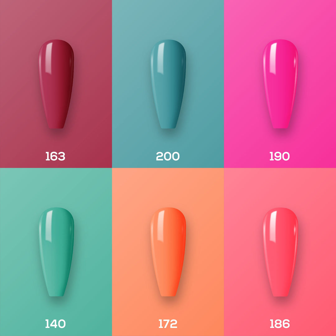 Lavis Gel Color Set 13 (6 colors): 163; 200; 190; 140; 172; 186