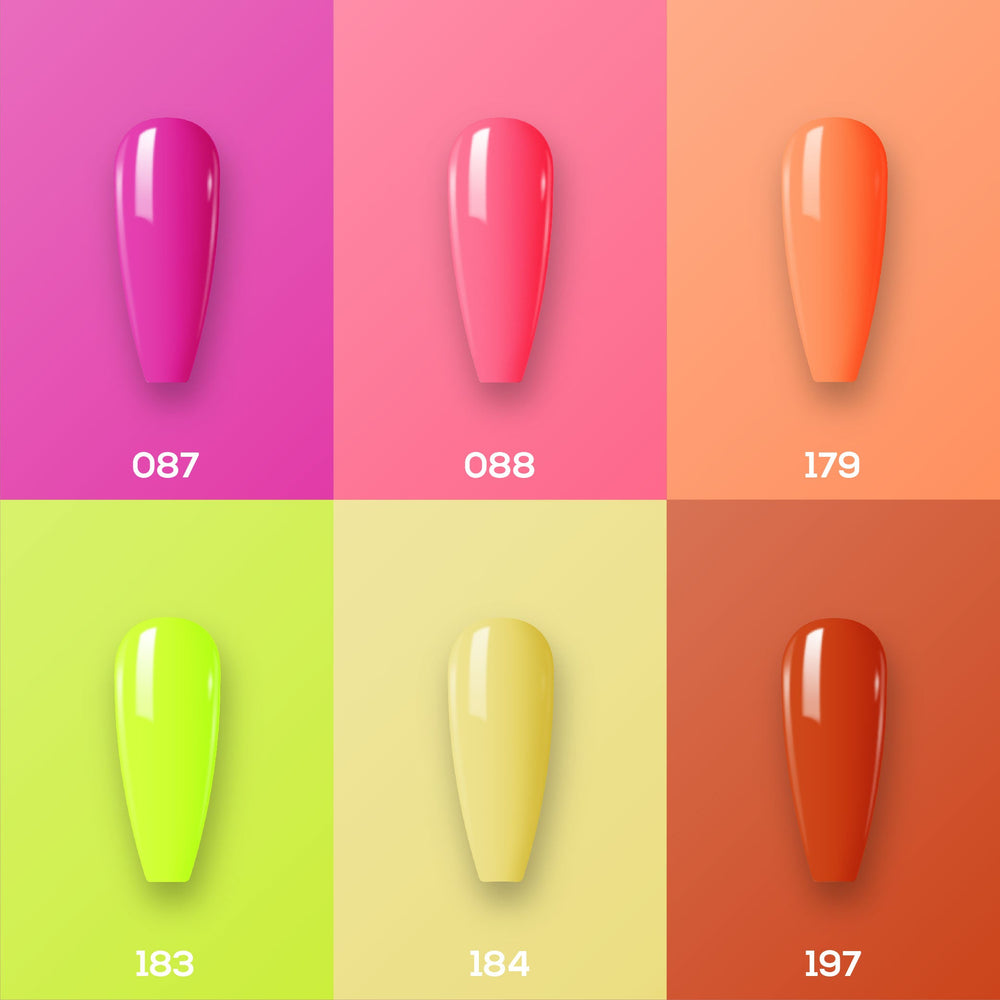 Lavis Gel Color Set 14 (6 colors): 087; 088; 179; 183; 184; 197