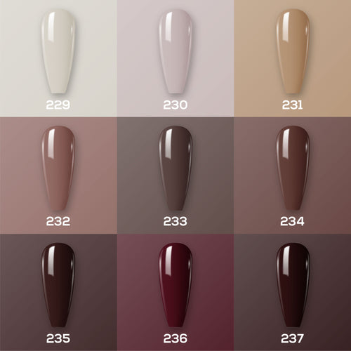 9 Lavis Holiday Gel Nail Polish Collection - SET 15 - 229; 230; 231; 232; 233; 234; 235; 236; 237