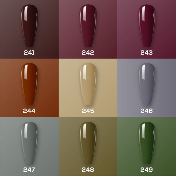 9 Lavis Holiday Gel Nail Polish Collection - SET 16 - 241; 242; 243; 244; 245; 246; 247; 248; 249