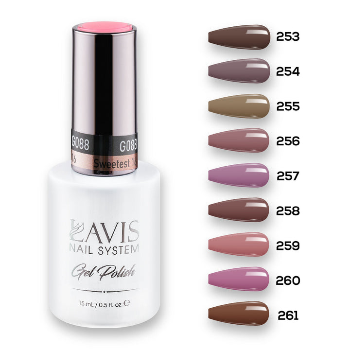 9 Lavis Holiday Gel Nail Polish Collection - SET 17 - 253; 254; 255; 256; 257; 258; 259; 260; 261