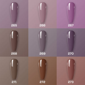 9 Lavis Holiday Gel Nail Polish Collection - SET 18 - 265; 266; 267; 268; 269; 270; 271; 272; 273