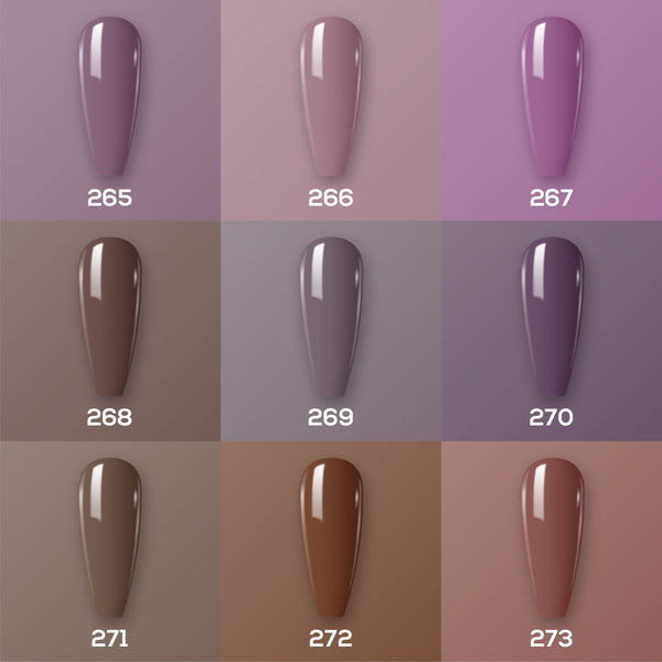 9 Lavis Holiday Gel Nail Polish Collection - SET 18 - 265; 266; 267; 268; 269; 270; 271; 272; 273