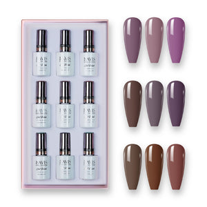 9 Lavis Holiday Gel Nail Polish Collection - SET 18 - 265; 266; 267; 268; 269; 270; 271; 272; 273