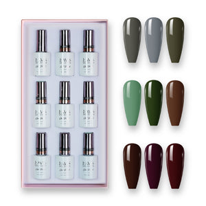 9 Lavis Holiday Gel Nail Polish Collection - SET 19 - 239; 240; 250; 251; 252; 263; 264; 275; 276