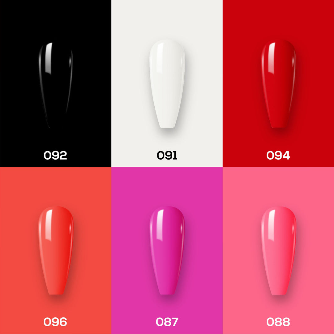  Lavis Gel Summer Color Set G2 (6 colors): 088, 087, 091, 092, 094, 096 by LAVIS NAILS sold by DTK Nail Supply