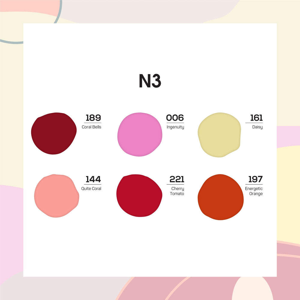 LAVIS Nail Lacquer Summer Set N3 (6 colors): 189, 006, 161, 144, 221, 197
