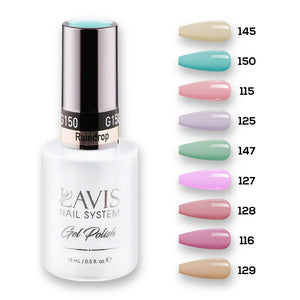 9 Lavis Holiday Gel Nail Polish Collection - SET 3 - 145; 150; 115; 125; 147; 127; 128; 116; 129