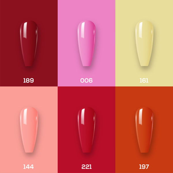 LAVIS Nail Lacquer Summer Set N3 (6 colors): 189, 006, 161, 144, 221, 197