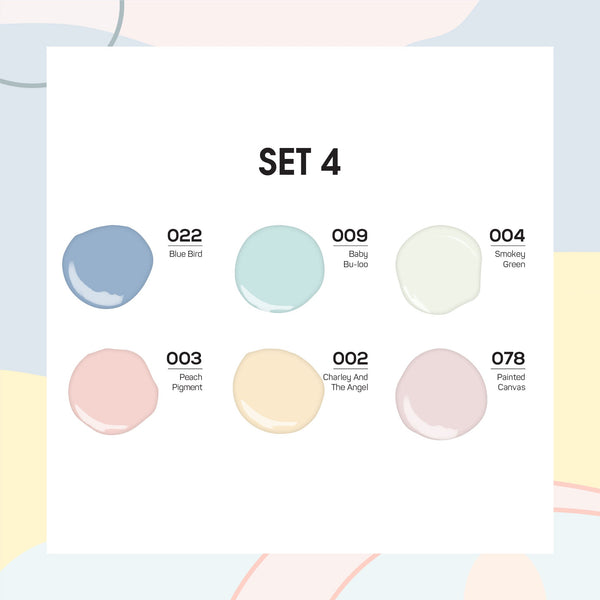 Lavis Gel Color Set 4 (6 colors): 022; 009; 004; 003; 002; 078