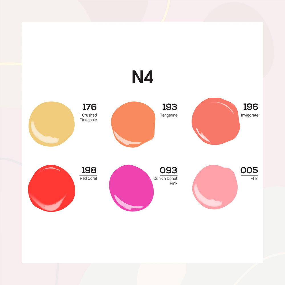 LAVIS Nail Lacquer Summer Set N4 (6 colors): 176, 193, 196, 198, 093, 005