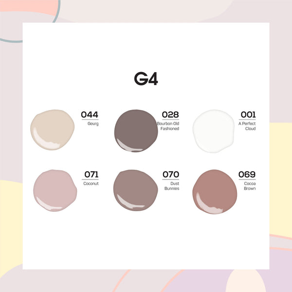  Lavis Nude Pastel 2022 Collection Gel Set 4: 6 Gel Polishes, 1 Base Gel, 1 Top Gel, 1 Protein Bond & Primer - 044; 028; 001; 071; 070; 069 by LAVIS NAILS sold by DTK Nail Supply