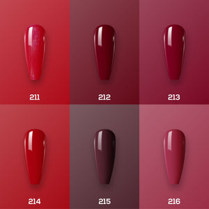 LAVIS Nail Lacquer Holiday Fall Set N4 (6 colors): 211, 212, 213, 214, 215, 216