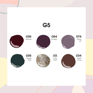  Lavis Nude Pastel 2022 Collection Gel Set 5: 6 Gel Polishes, 1 Base Gel, 1 Top Gel, 1 Protein Bond & Primer - 236; 084; 074; 226; 101; 234 by LAVIS NAILS sold by DTK Nail Supply