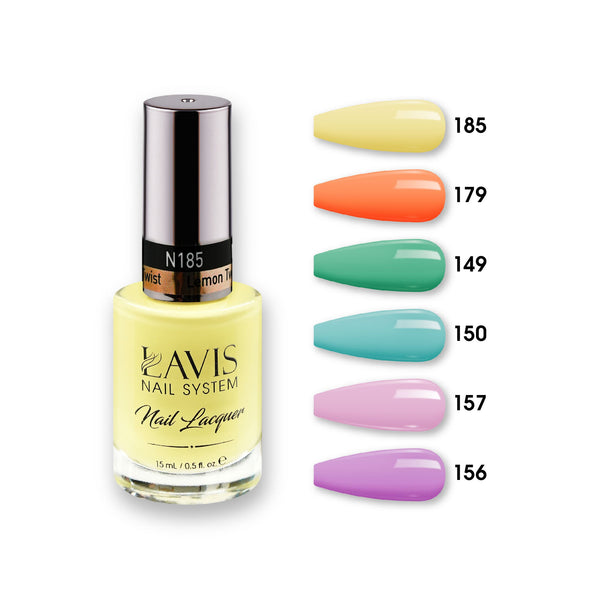 LAVIS Nail Lacquer Summer Set N7 (6 colors): 185, 179, 149, 150, 157, 156