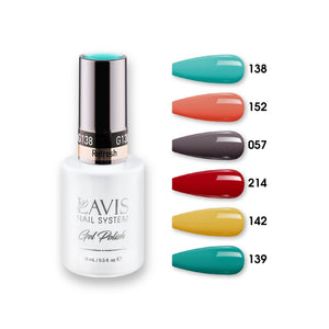 Lavis Gel Color Set 7 (6 colors): 138; 152; 057; 214; 142; 139