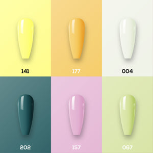 LAVIS Nail Lacquer Summer Set N8 (6 colors): 141, 177, 004, 202, 157, 067