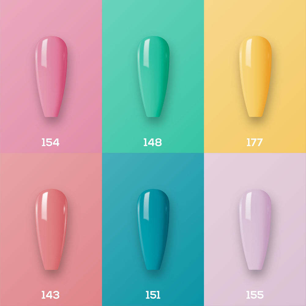 Lavis Gel Color Set 9 (6 colors): 154; 148; 177; 143; 151; 155