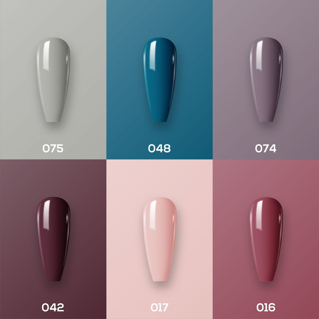  Lavis Gel Color Set G9 (6 colors): 075, 048, 074, 042, 017, 016 by LAVIS NAILS sold by DTK Nail Supply