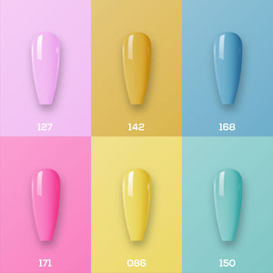 LAVIS Nail Lacquer Summer Set N9 (6 colors): 127, 142, 168, 171, 086, 150