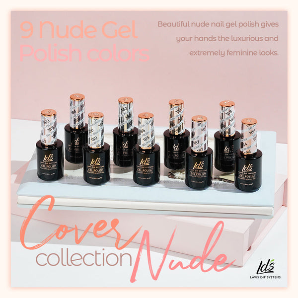 LDS Holiday Gel Nail Polish Collection - COVER NUDE - 180; 181; 182; 183; 184; 185; 186; 187; 188